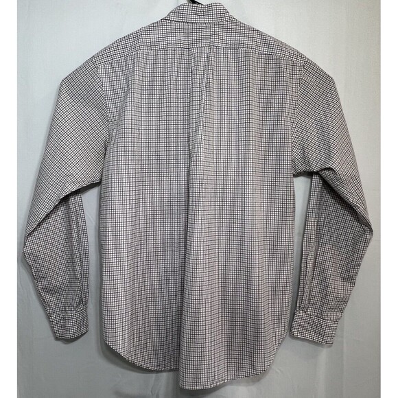 Ralph Lauren Men's Cotton Shirt Size Large Check Tan Black Button Long S… - Picture 3 of 13